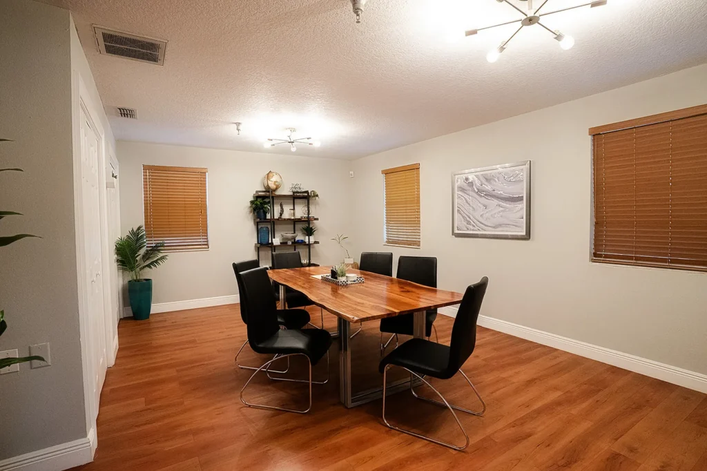 The conference room at Catey & Maguire Law in New Port Richey, Florida